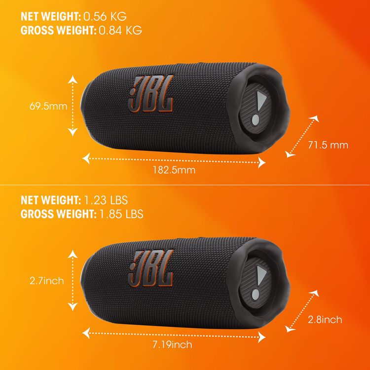 JBL Flip 7 Bluetooth Speaker with AI Sound Boost, Waterproof - Sand