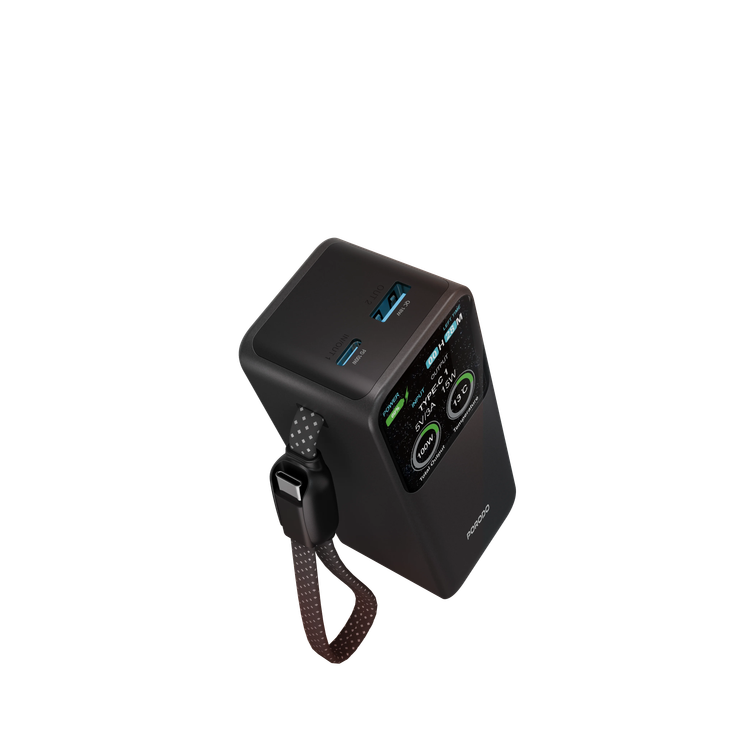Porodo Power Bank POLO PDPBFCH0102BK - 10000mAh 100W, Black