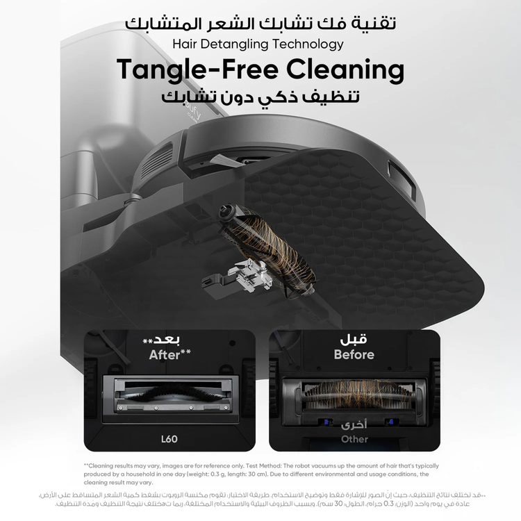 eufy مكنسة روبوت L60 Hybrid - محطة تفريغ ذاتي، أسود