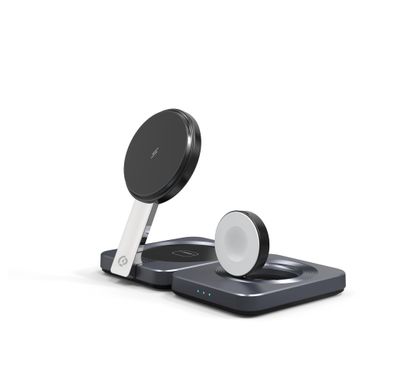 Powerology Wireless Charger PWCUQC027 - 3-in-1 Foldable 1...