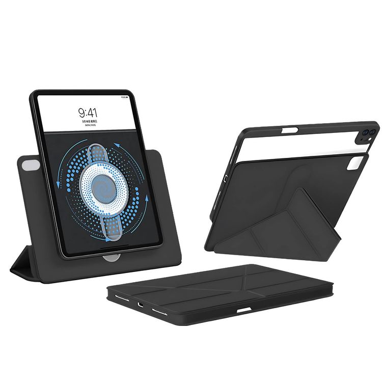 LEVELO Detachable Case LVLCDCA13BK - 360° Rotation, Pen Slot, Black