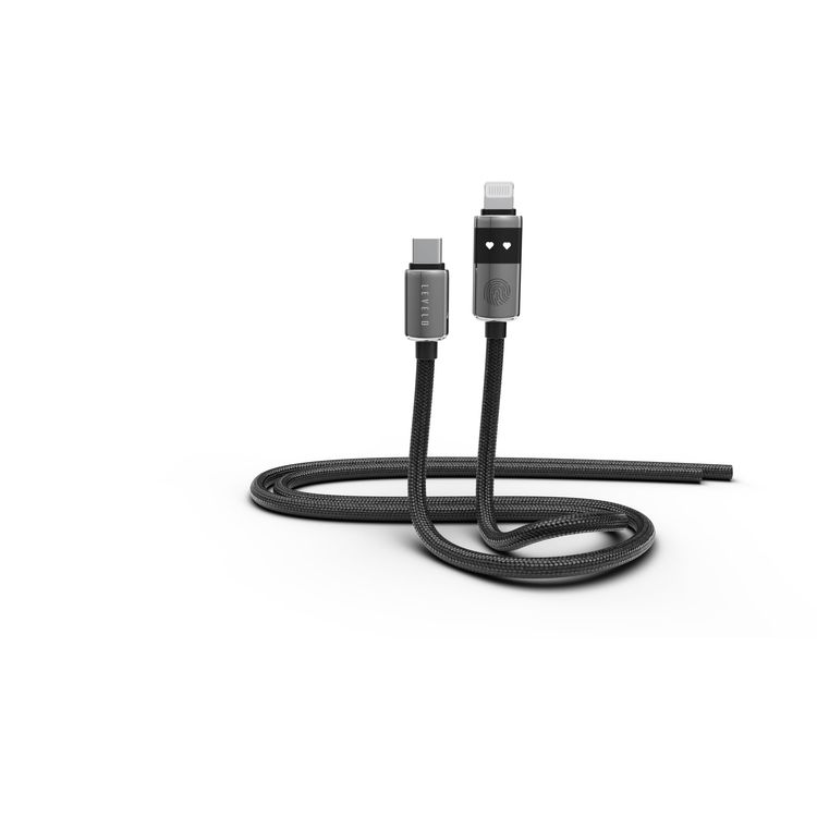 LEVELO Cable Type-C to Lightning LVLAG27W1MCLGY - 27W Fast Charge, Grey
