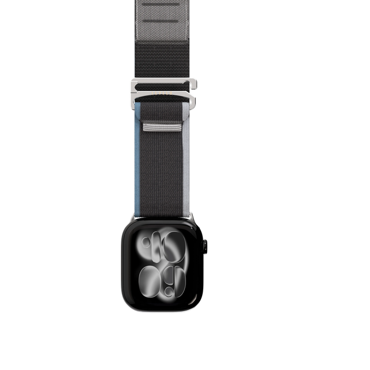 Levelo Watch Strap Malo LVLMLOWS49GY - Nylon, Gray