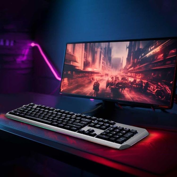 Porodo Mechanical Gaming Keyboard PDX219-BSW - Gateron Pro, RGB, Black