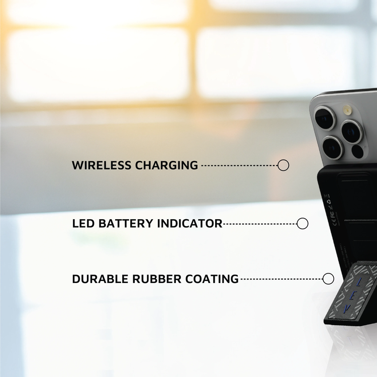 LEVELO Power Bank Seoul LVLSM5PBBK - 5000mAh, 20W PD, Black