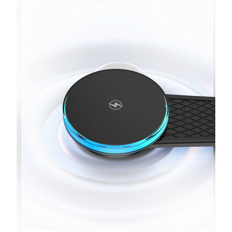 Porodo Magnetic Wireless Car Mount PD-15WMCM-BK - 15W Dual Port Charger, Black