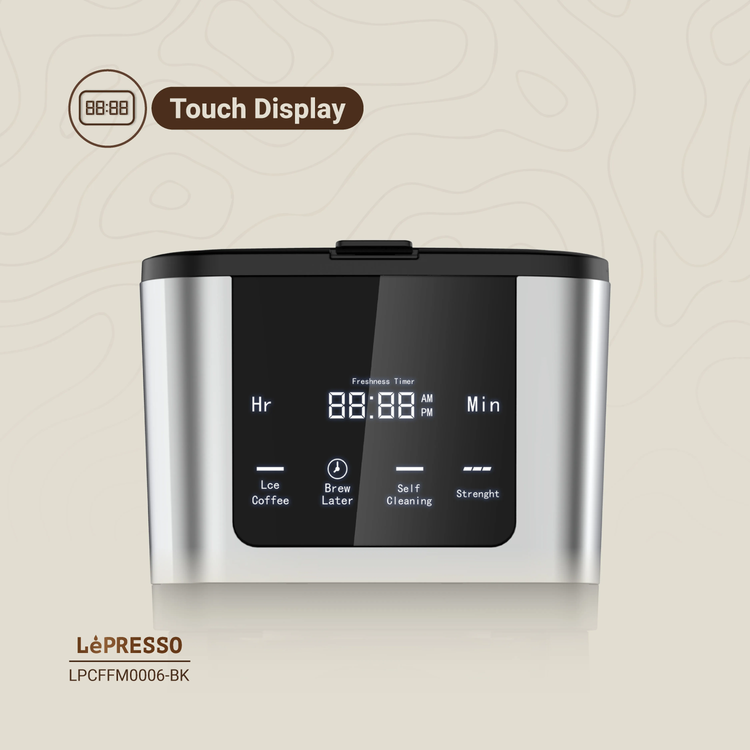 LePresso Coffee Machine LPCFFM0006BK - Touch Display, Black