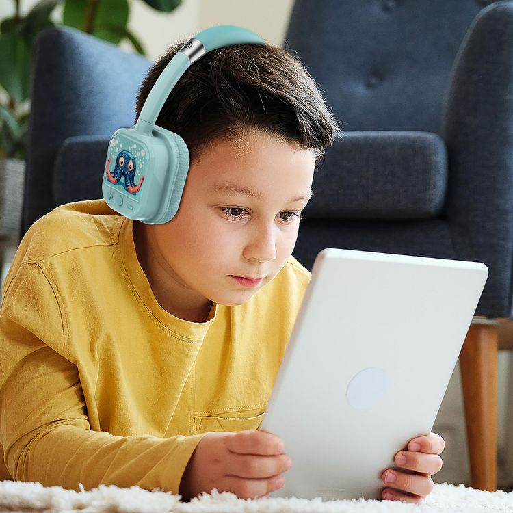 Porodo Kids Bluetooth Headphones Soundtec Yotowave - 25H Playtime, Bright