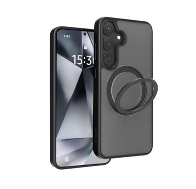 LEVELO Phone Case LVL-VIA-25P-BK - Matte TPU, Ring Stand,...