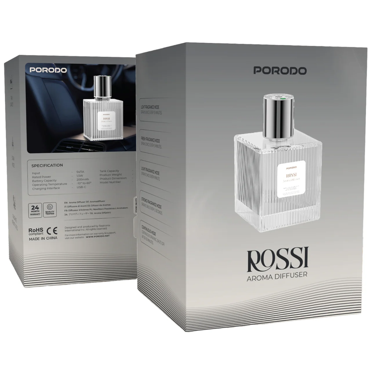 Porodo Aroma Diffuser Rossi PDLFSTD2BWH - 500ml, White