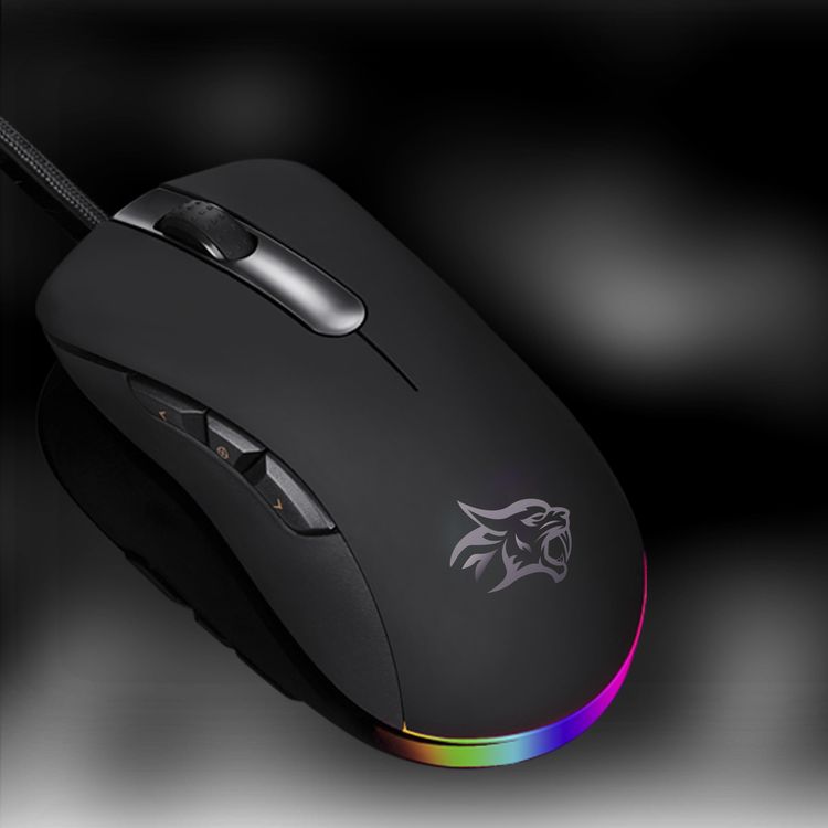 Porodo Gaming Mouse BlackHawk PDX318 - 16000 DPI, Wired, Black