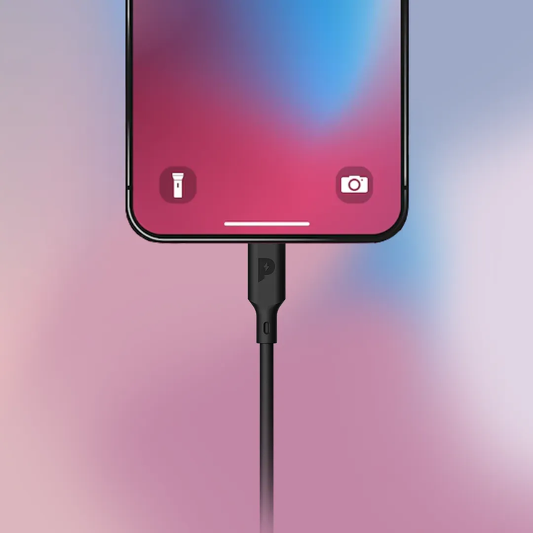 Powerology USB-A to USB-C Cable PUC3ABK - Fast Charge 3A, Black
