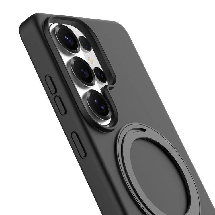 LEVELO Case Samsung Galaxy S26 Ultra - 360° Kickstand, Black