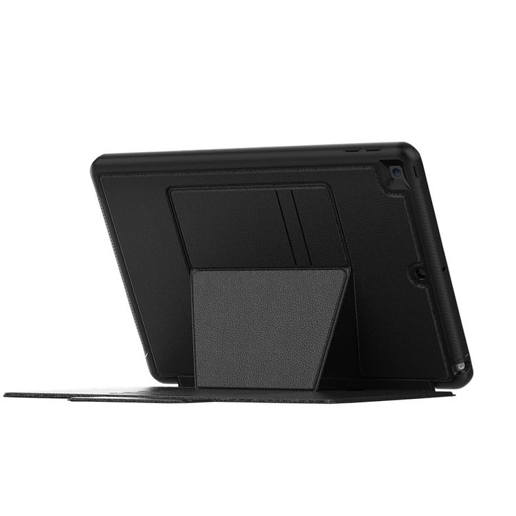 Levelo Luxora Case for iPad Pro 11" 4th & 5th Gen & iPad 10.2" - Magnetic Flap, Pencil Slot, Black