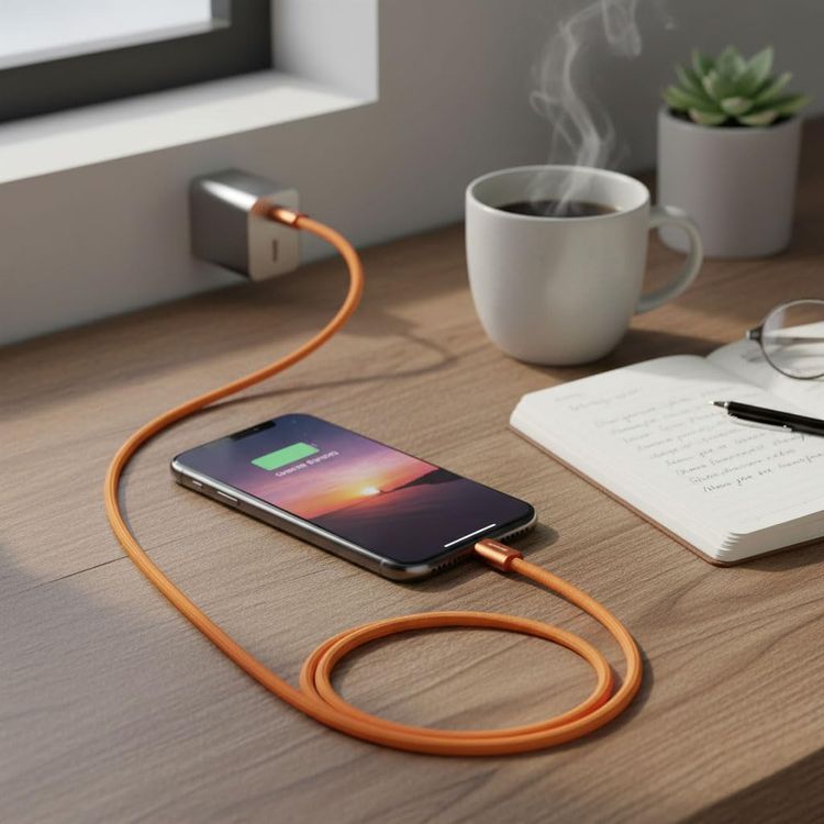 Porodo USB-C Cable PD60WCBSOG - 1M 60W PD, Orange