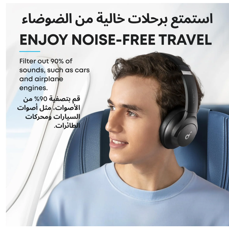 Soundcore Q20i Headphones, Hybrid ANC - Black