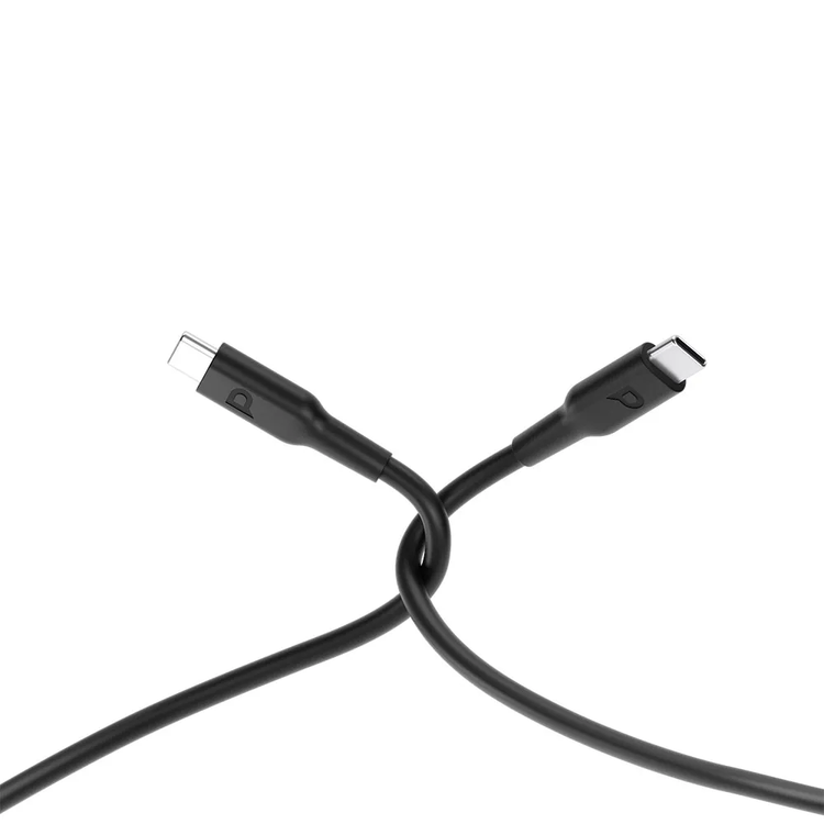Powerology USB-C to USB-C Cable PCCPD2BK - 100W Fast Charge, Black