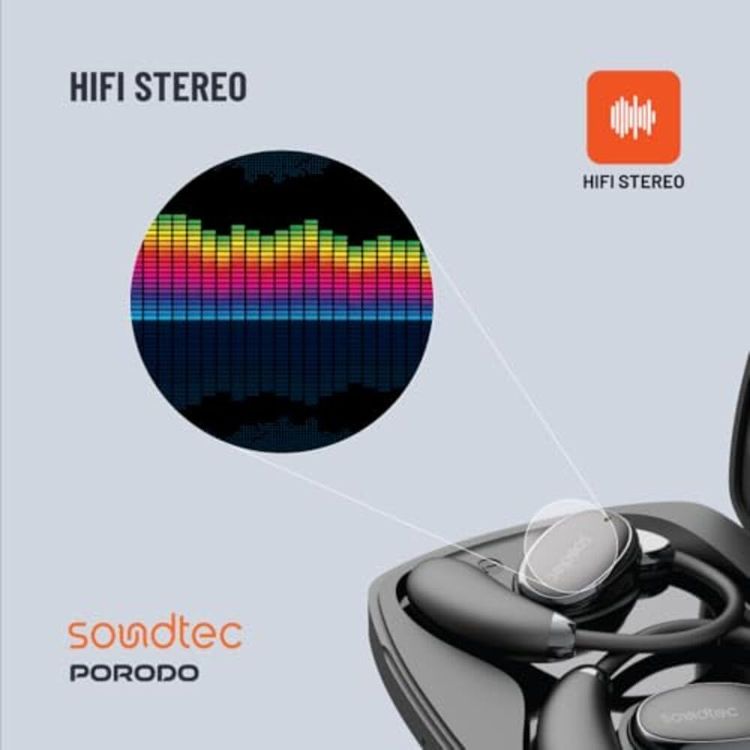Porodo Portable Gala Speaker PD-STWLEP029-BK - 24W Bluetooth, Dual Mic, RGB Light