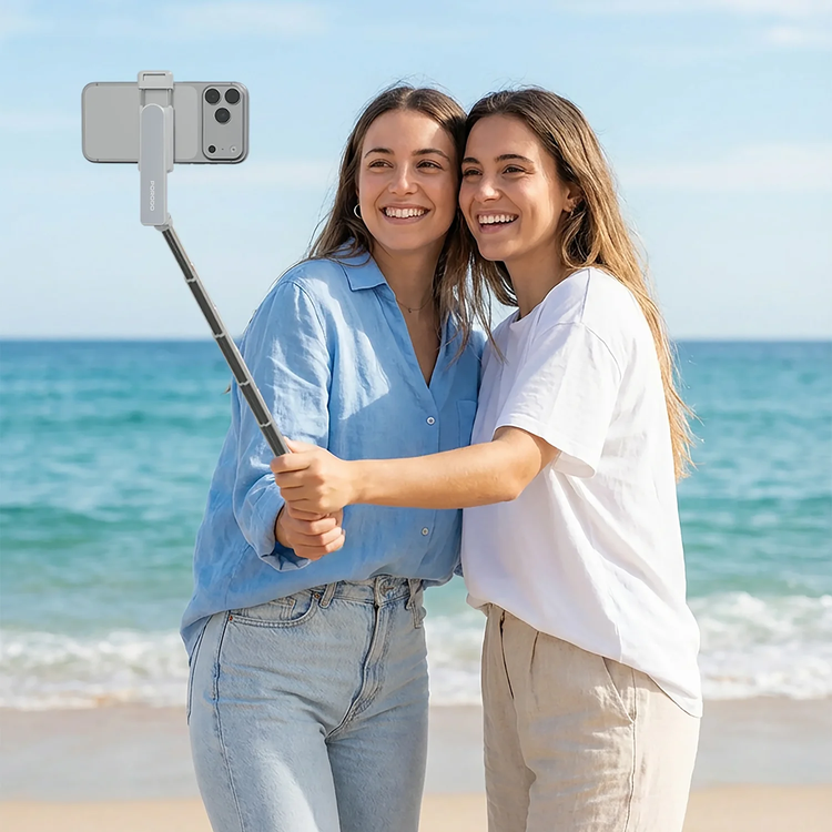 Porodo Selfie Stick with Tripod PDI10WH - White