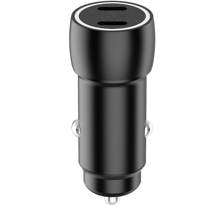 Porodo Car Charger PBCCR50BK - 60W Dual USB-C, Black
