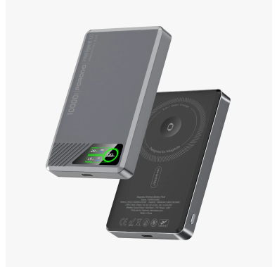 Porodo Power Bank SlimMag PDPBFCH095GY - 10000mAh, Gray