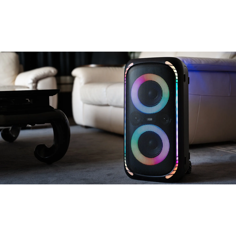 Porodo Soundtec Bash X Party Speaker with Trolley, PD-BASHX-BK - Black
