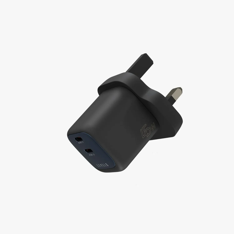 LEVELO Charger Vero - 45W PD GaN, Type-C Ports, Black