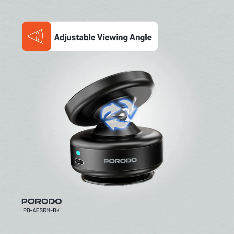 Porodo Vacuseal PD-AESRM-BK - Magsafe Compatible, Magnetic Mount, Black