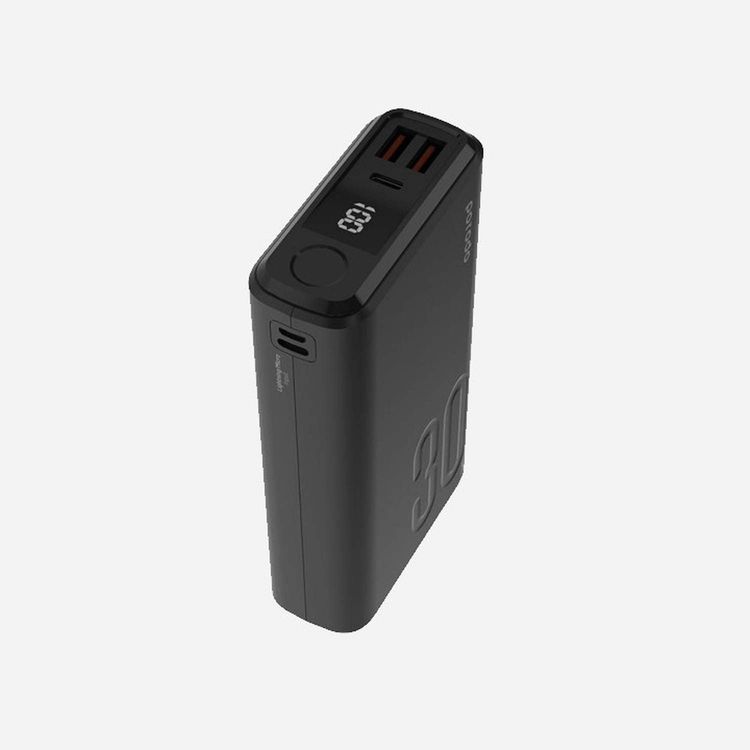 Porodo Power Bank PD-3094-BK - 30000mAh 20W QC3.0, Black