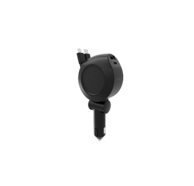 LEVELO Car Charger LVLORBIS41BK - 88W, 2 Retractable Type...