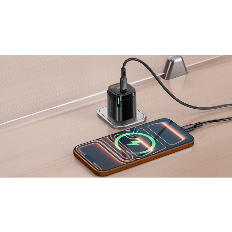 Porodo USB-C Wall Adapter PDFWCH112CCBK - 20W PD, Black