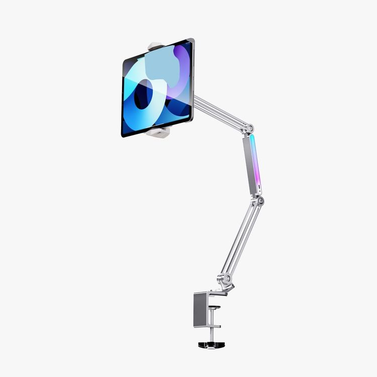 Porodo Laptop Stand PD-LFST050-GY - Foldable, RGB Lights, Gray