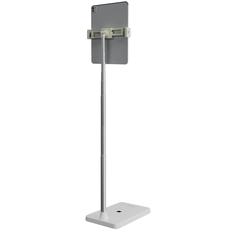 Porodo Tablet & Phone Floor Stand PDFSX10WH - Telescopic, 270° Rotation, Multifunctional