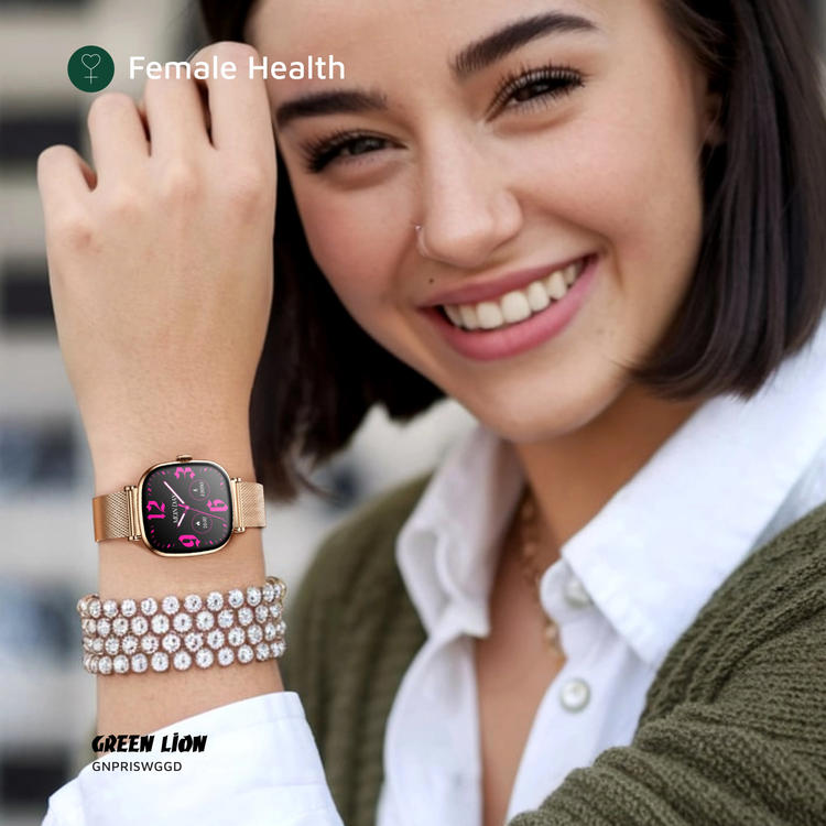 Green Lion Smart Watch GNPRISWGGD - Glossy Gold