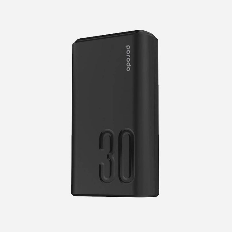Porodo Power Bank PD-3094-BK - 30000mAh 20W QC3.0, Black