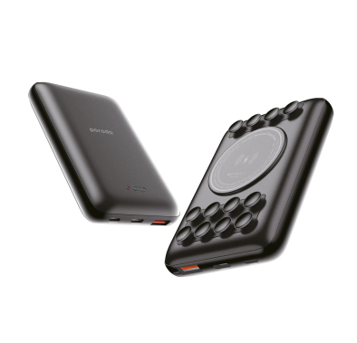 Porodo Power Bank 10000mAh PD-PBFCH012-BK - Suction, Black