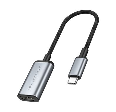 Powerology Type-C to HDMI Cable PHDFCHGY - 4K 60Hz, 60W P...