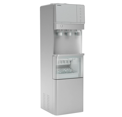 Porodo Water Dispenser & Ice Maker PDLFST085SL - Hot, Cold & Room Temp, Silver