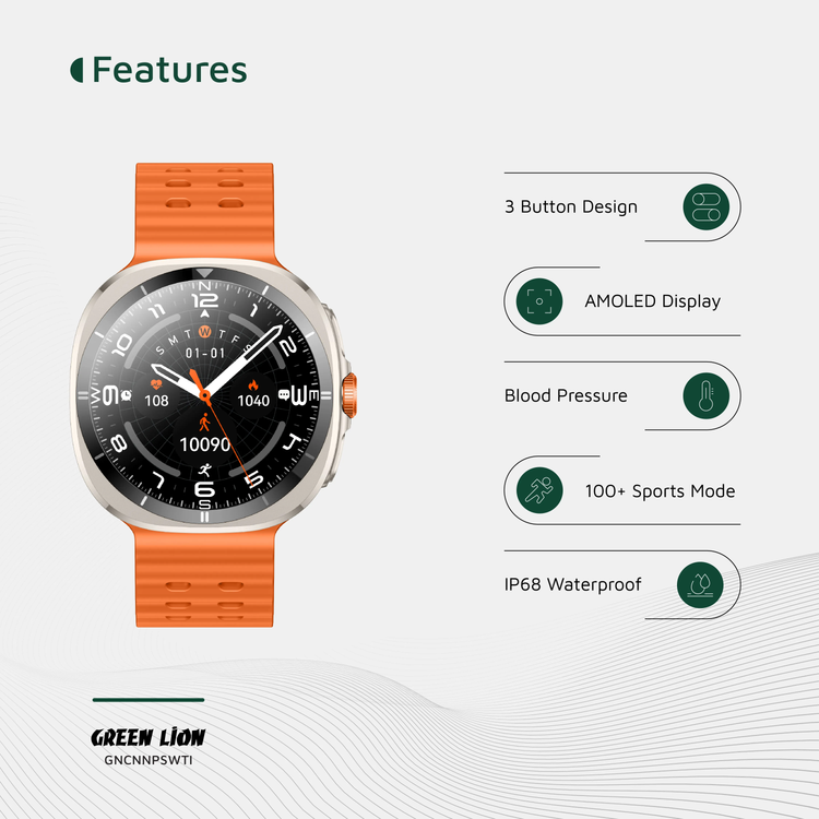 Green Lion Smart Watch Connect Pro - Titanium