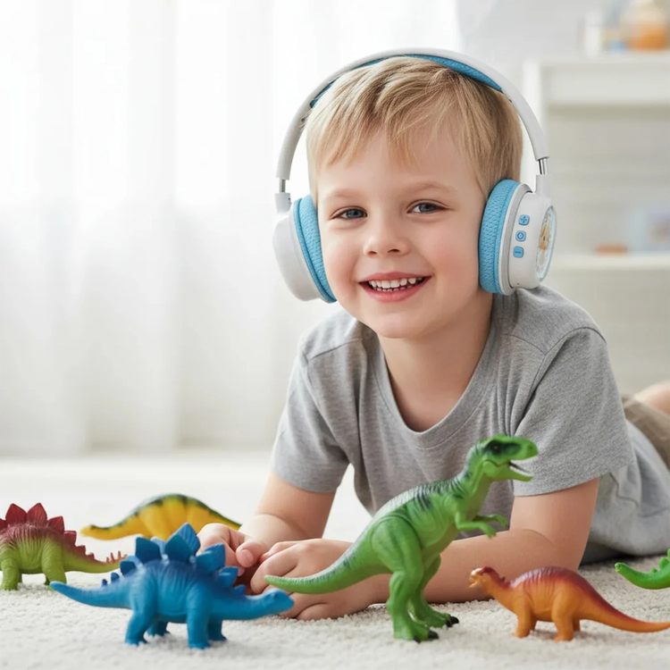 Green Lion Wireless Headphones GK-600 - Kids, 20H Playtime, Blue