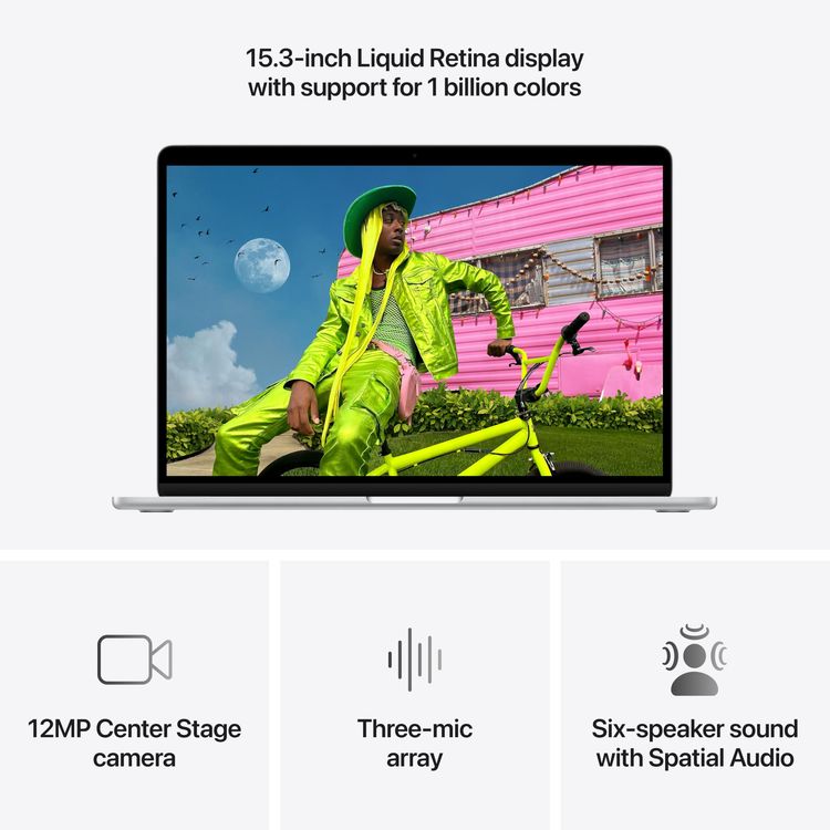 Apple MacBook Air 2026 M5 - 15.3-inch, 16GB, 1TB SSD, Silver