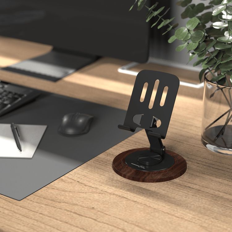 Porodo Phone Holder PBW15BK - 360° Rotating, Foldable, Blue