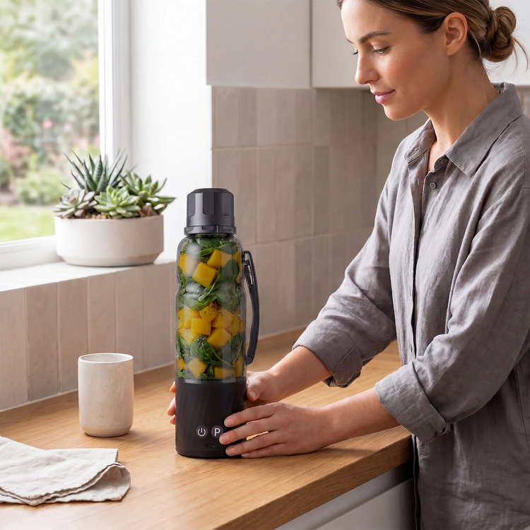 LePresso خلاط محمول Juvelix LPCFFJPB72BK - 370 واط، أسود