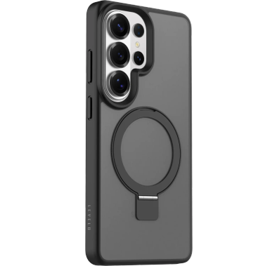 Levelo Case Verona S26 Ultra - MagSafe Kickstand, Black