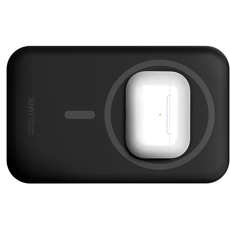 Powerology باور بانك VISION PPBCHA98BK - 10000mAh ماجسيف، أسود