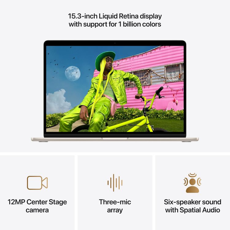 Apple MacBook Air 2026 - M5 Chip, 13-inch- English/Arabic Keyboard, Starlight