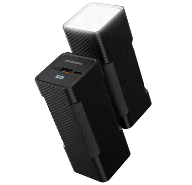 Porodo Power Bank Lumera PDPBFCHT41BK - 10000mAh, Flashli...