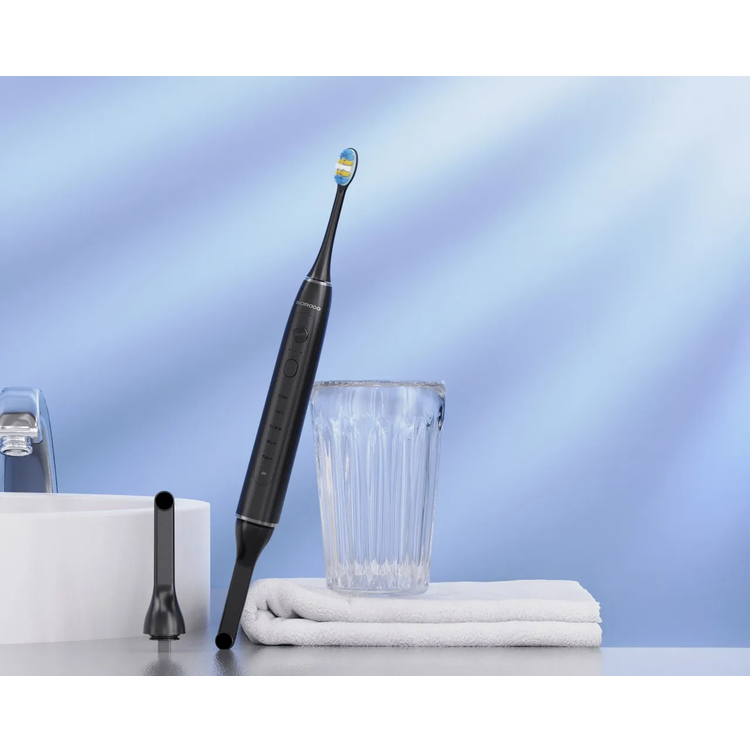 Porodo Sonic Electric Toothbrush PDLFSTETCBK - Real-Time Camera, Black