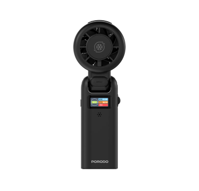 Porodo Fan Chillo Bot PDLIG218BK - AI Voice Control, Black