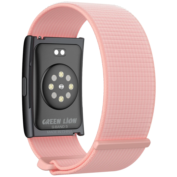 Green Lion Fit Flex Smart Fitness Band, G-BAND 5, High-Precision Sensors - Pink